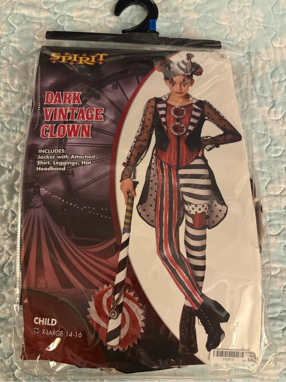 Spirit Dark Vintage Clown Costume – Black, Red, White